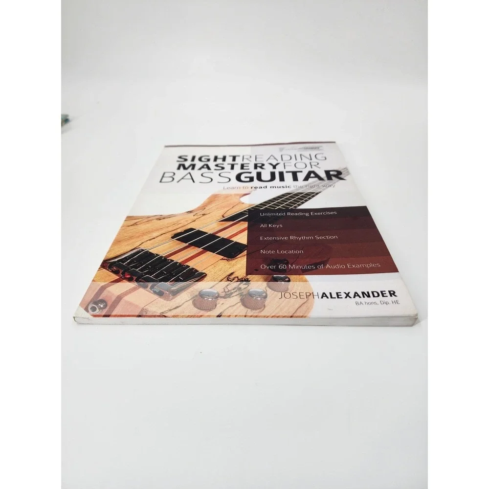 Sight Reading Mastery for Bass Guitar Joseph Alexander Music Instruction Book
